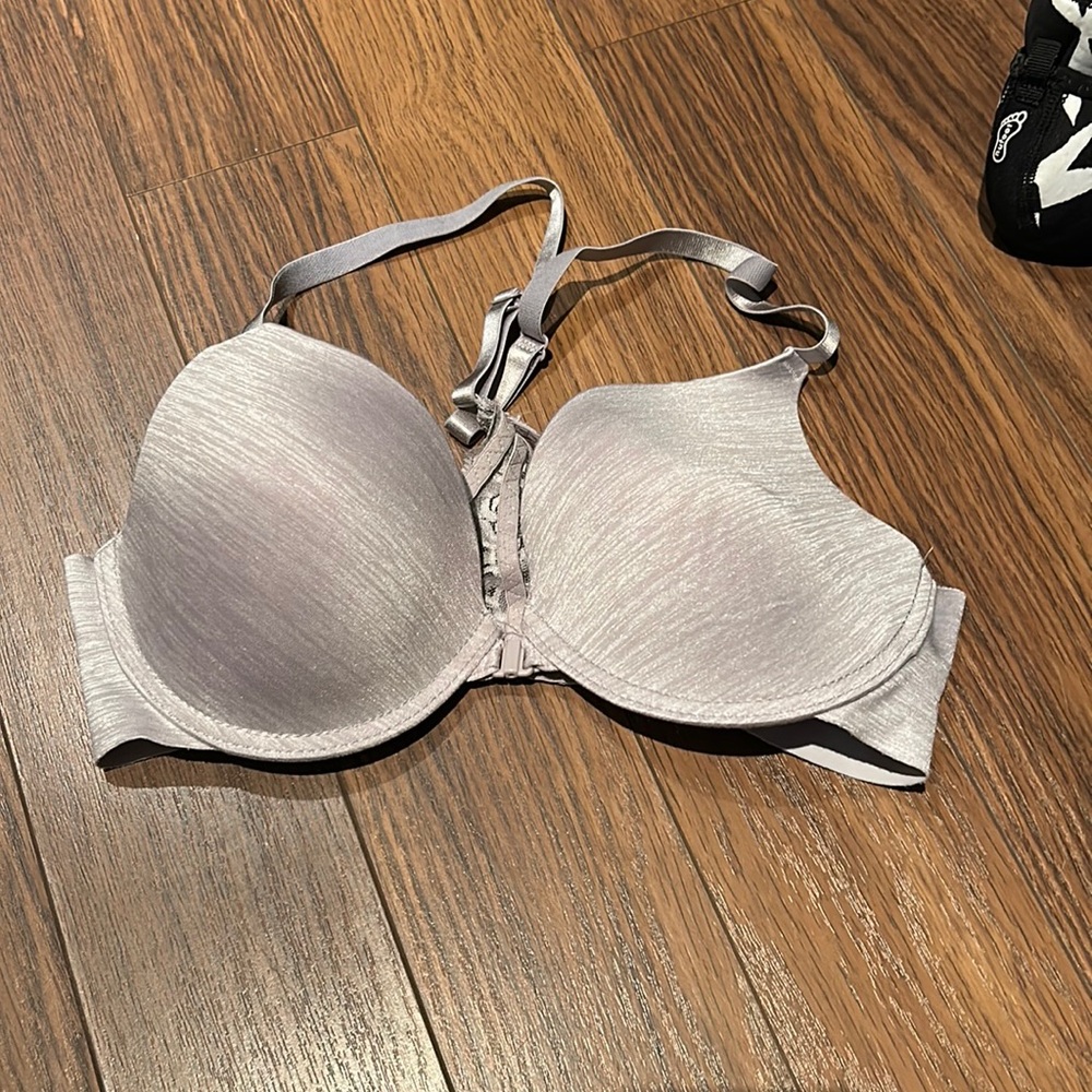 Silver bra